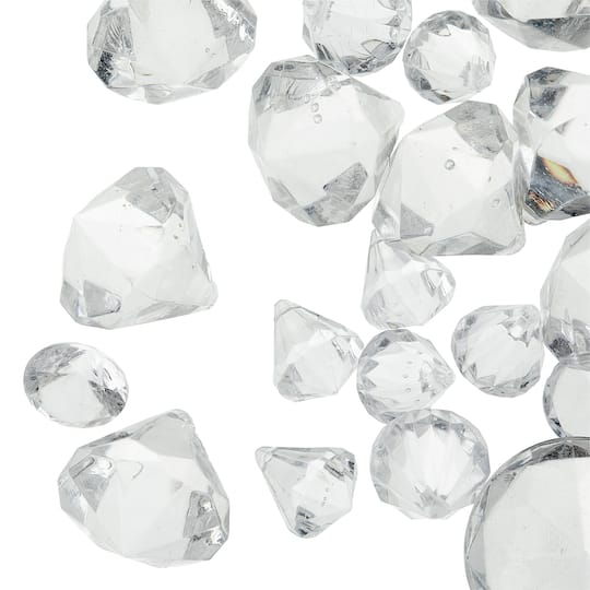 12 Pack: Clear Multi-Faceted Decorative Fillers by Ashland™